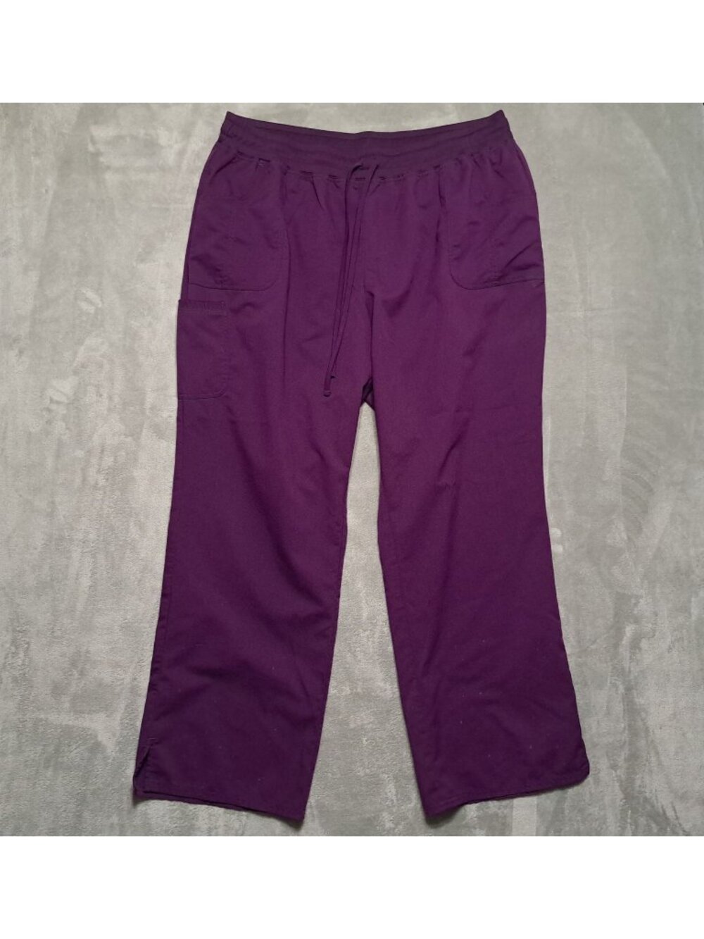 Scrubstar Womens 3XL Purple Elastic Drawstring Adjustable Waist Pull On
